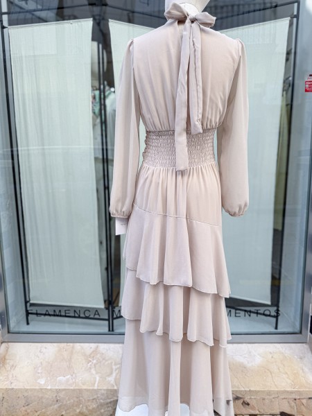 VESTIDO CANDELA BEIGE 2