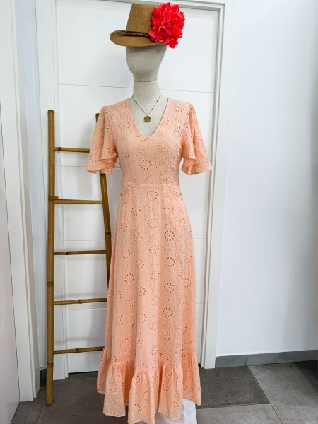 BATA TRIANA PERFORADA SALMÓN