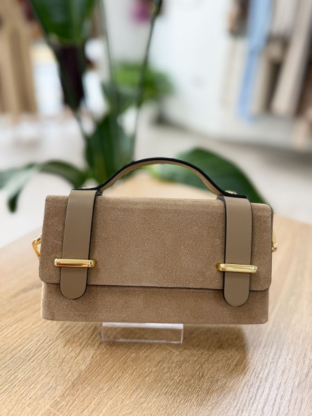BOLSO MINI CAJITA PIEL BEIGE