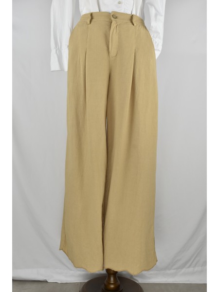 PANTALON PINZA LINO CAMEL