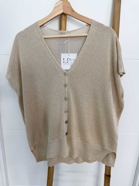 TOP REBECA LUREX ORO
