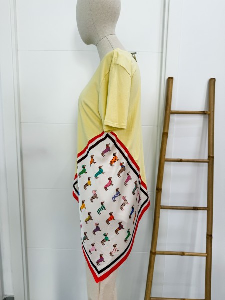 CAMISETA AMARILLA PAÑUELO