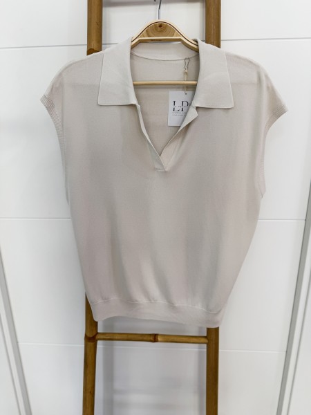 TOP PUNTO POLO BEIGE