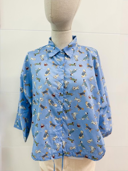 BLUSA DOG AZUL