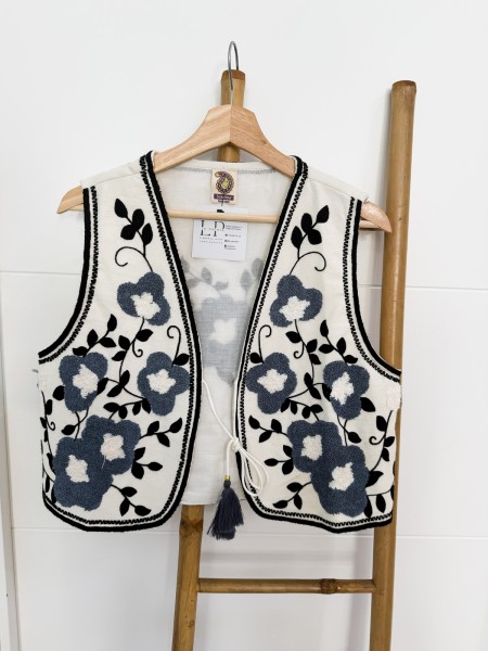 CHALECO FLOR MARINO 2