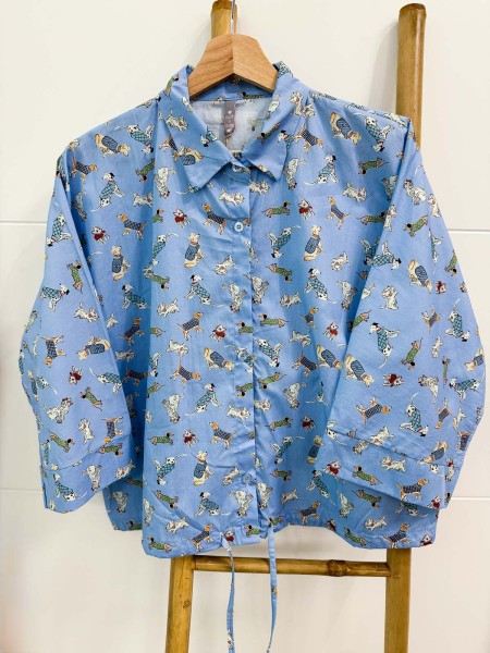 BLUSA DOG AZUL 2