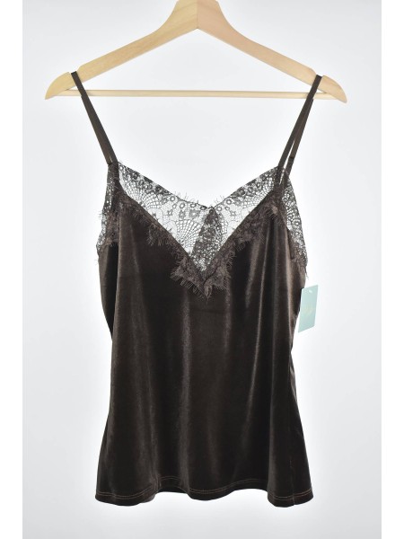 TOP LENCERO TERCIOPELO ENCAJE 2