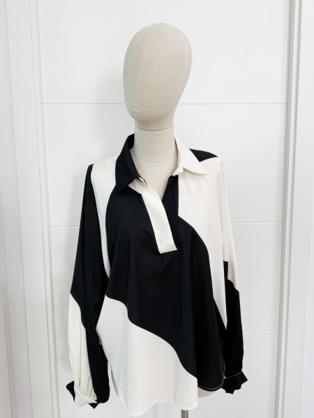 BLUSA ALEJANDRA B/N 2