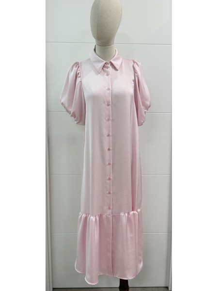 VESTIDO CAMISERO NUDE