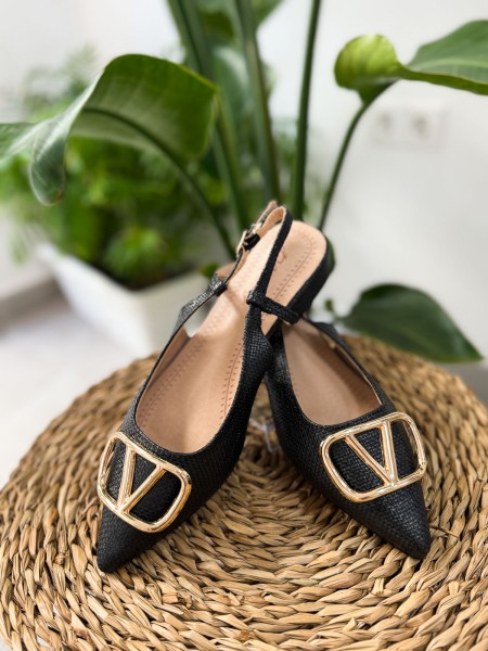 ZAPATO DESTALONADO NEGRO