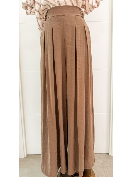 PANTALÓN PINZAS CHOCOLATE