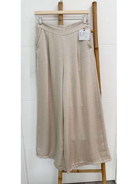 PANTALÓN SATINADO BASIC BEIGE 2