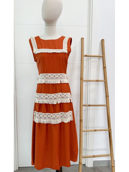 VESTIDO POLLENZA TEJA