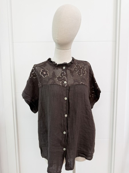 BLUSA COMBINADA LINO