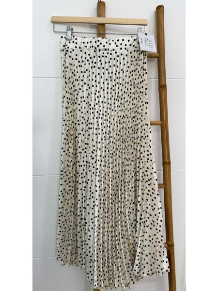 FALDA PLISADA LUNAR NEGRO 2