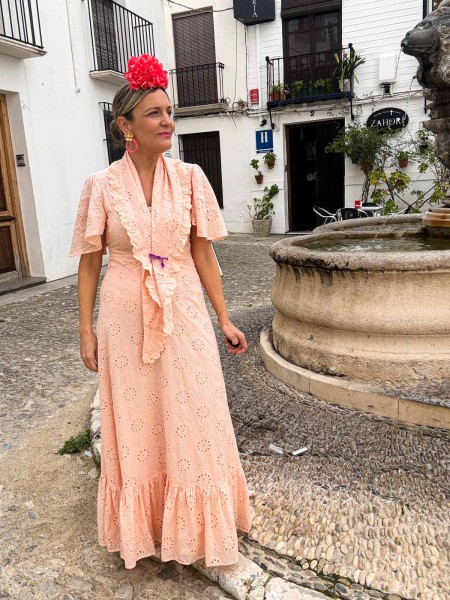 BATA TRIANA PERFORADA SALMÓN