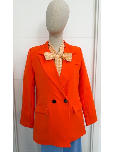 BLAISER CRUZADA NARANJA