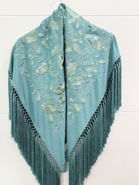 MANTÓN VERDE ESPUMA DE MAR 2