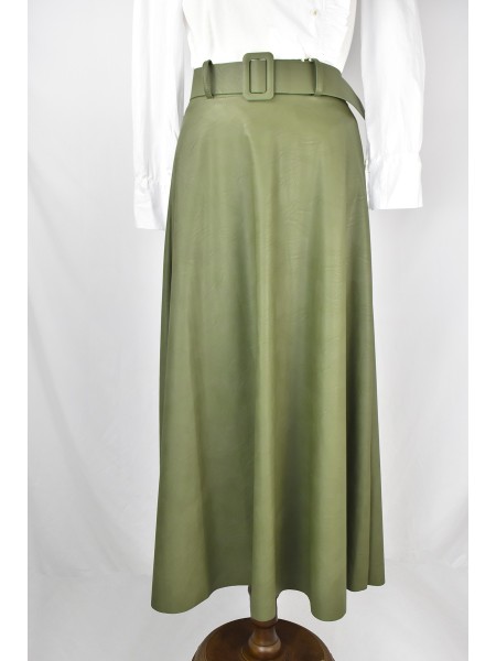 FALDA CAPA POLIPIEL VERDE CAZA ALHAMA