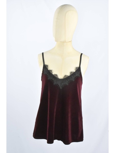 TOP TERCIOPELO NIGHT TINTO