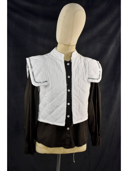 CHALECO CORTO ENGUATADO BLANCO