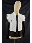 CHALECO CORTO ENGUATADO BLANCO
