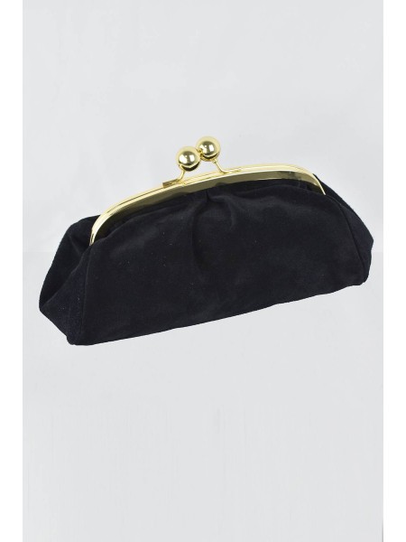 BOLSO DE MANO PIEL NEGRO