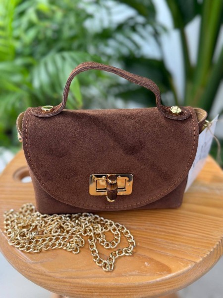 MINI BOLSO SERRAJE CHOCOLATE