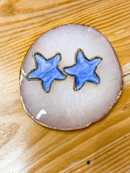 PENDIENTE ESTRELLA AZULONA