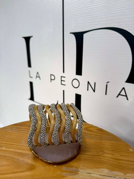 BRAZALETE ORO Y PLATA