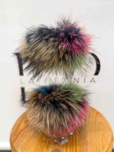 PUÑO PELO NATUTAL MULTICOLOR