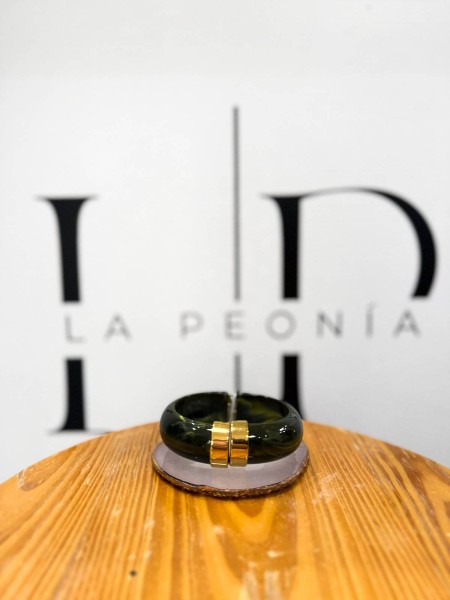 PULSERA RIGIDA VERDE