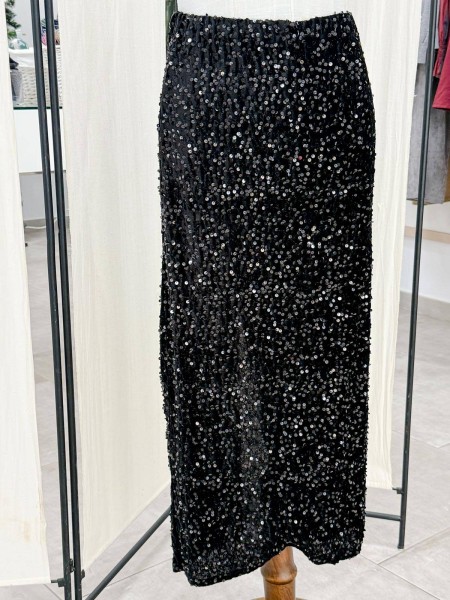 FALDA LENTEJUELA NEGRA 2