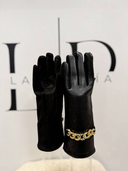 GUANTE CADENA NEGRO 2