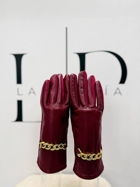 GUANTE CADENA TINTO 2