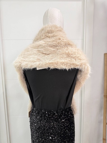 ESTOLA PELO SINTÉTICO BEIGE