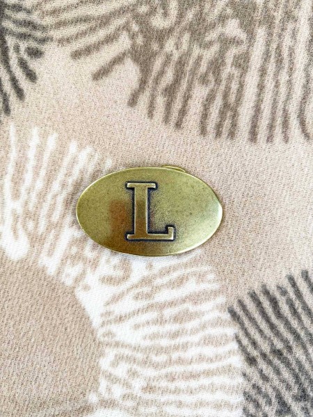 HEBILLA OVALO METAL LETRA L