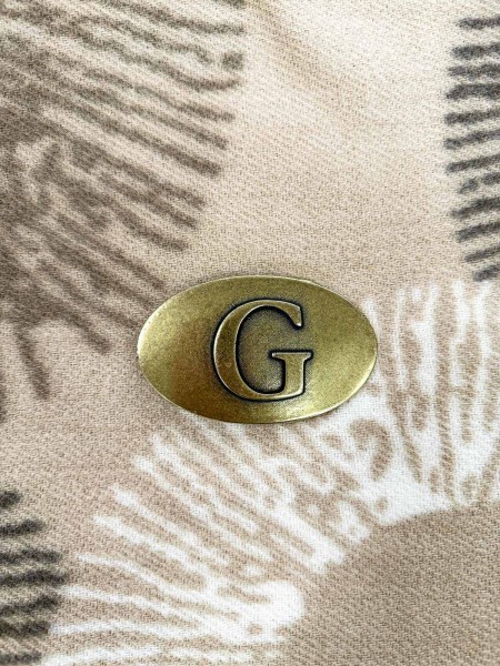 HEBILLA OVALO METAL LETRA G