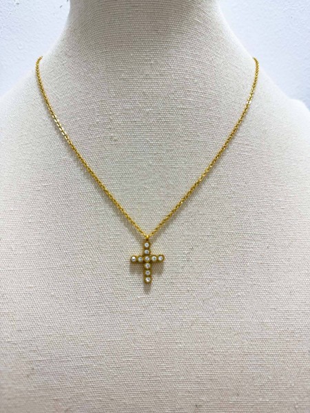 CRUZ BRILLANTITOS ORO