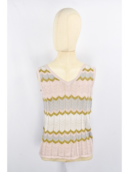 TOP PUNTO EMPOLVADO ROSA