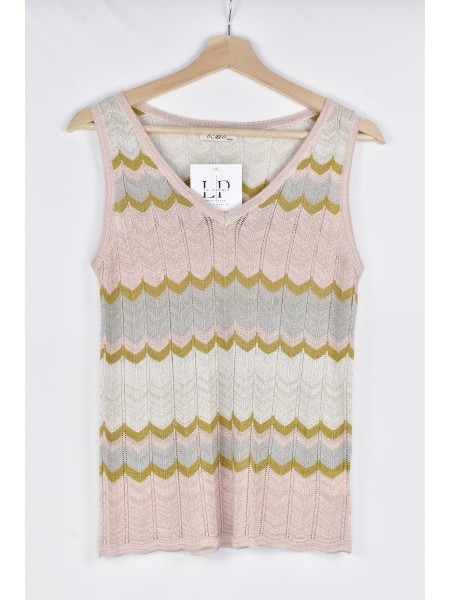 TOP PUNTO EMPOLVADO ROSA 2