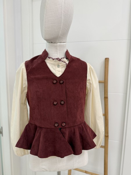 CHALECO AL PASO TINTO