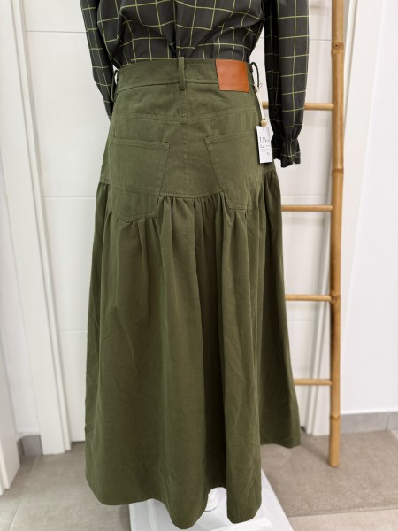 FALDA ARMERIA  VERDE CAQUI 2