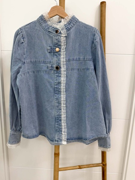 BLUSA DENIM PERLA