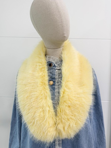 CUELLO PELO SINTÉTICO AMAYA VAINILLA