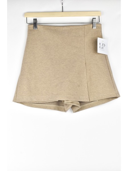 SHORT FALDA PANTALON BEIGE 2