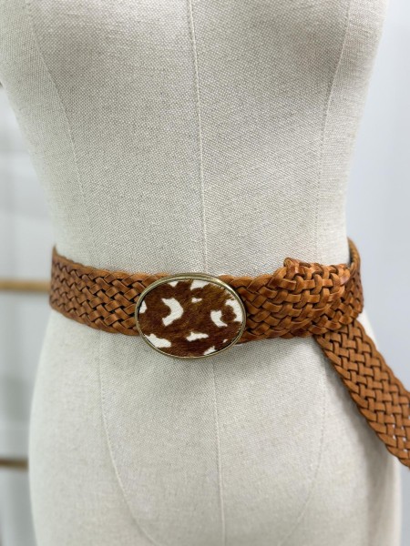 CORREA TRENZADA NATURAL