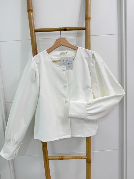 CHAQUETA ABLUSADA BLANCA 2
