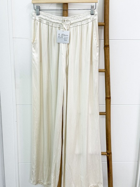PANTALON SATINADO BEIGE 2