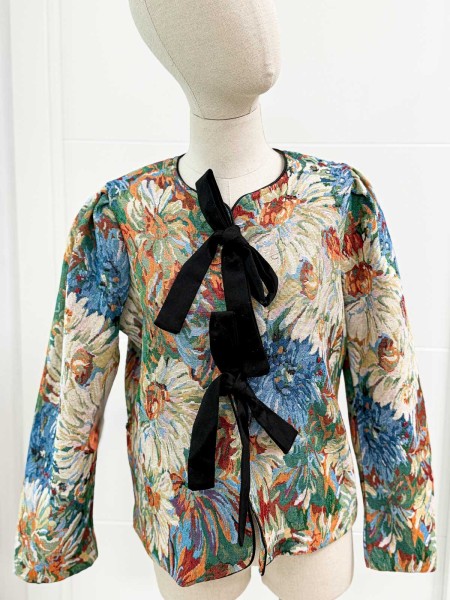 CHAQUETA JACQUARD FLORAL   LAZADA
